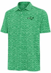 Antigua New York Jets Mens Kelly Green Retro Static Short Sleeve Polo