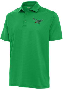 Antigua Philadelphia Eagles Mens Kelly Green Retro Valid Short Sleeve Polo