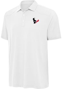Antigua Houston Texans Mens White Western Short Sleeve Polo