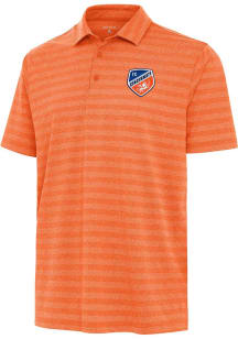Antigua FC Cincinnati Mens Orange Urge Tonal Short Sleeve Polo