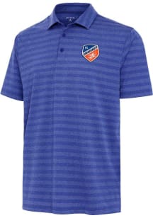 Antigua FC Cincinnati Mens Blue Urge Tonal Short Sleeve Polo