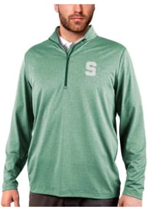 Antigua Michigan State Spartans Mens Green Rally Vault S Long Sleeve 1/4 Zip Pullover
