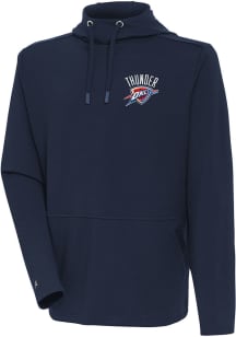 Antigua Oklahoma City Thunder Mens Navy Blue Pure Honeycomb Hood