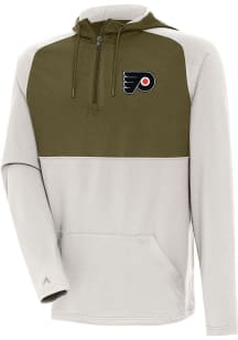 Antigua Philadelphia Flyers Mens White Fearless Sand Hood