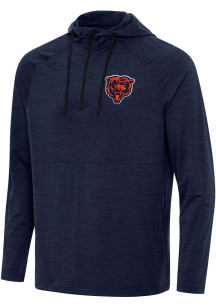 Antigua Chicago Bears Mens Navy Blue Spikes 2 Hood