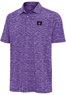 Antigua Central Arkansas Bears Mens Purple Static Watercolor Short Sleeve Polo