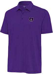 Antigua Central Arkansas Bears Mens Purple Whirl Short Sleeve Polo