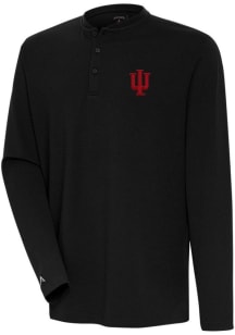 Mens Indiana Hoosiers Black Antigua Exposed Tee