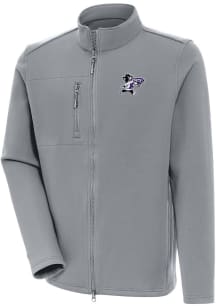 Mens K-State Wildcats Grey Antigua Objection Light Weight Jacket