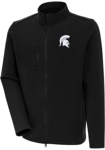 Mens Michigan State Spartans Black Antigua Objection Light Weight Jacket