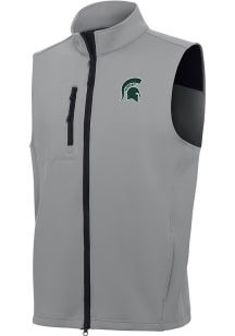 Mens Michigan State Spartans Grey Antigua Demand Vest