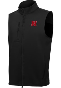 Mens Nebraska Cornhuskers Black Antigua Demand Design Vest