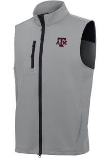 Antigua Texas A&amp;M Aggies Mens Grey Demand Sleeveless Jacket