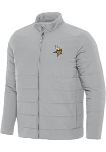 Mens Minnesota Vikings Antigua Mens Swelter Heavyweight Jacket - Black