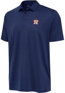 Antigua Houston Astros Mens Navy Blue Ellipse Short Sleeve Polo