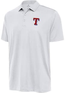 Antigua Texas Rangers Mens White Ellipse Short Sleeve Polo