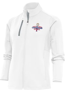 Antigua Texas Rangers Womens White 2023 WS Champions Generation Light Weight Jacket