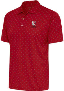Antigua Louisiana Ragin' Cajuns Mens Red Spark Short Sleeve Polo