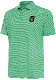 Antigua Austin FC Mens Kelly Green Scheme Short Sleeve Polo