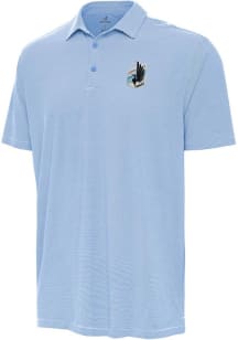 Antigua Minnesota United FC Mens Light Blue Twine Short Sleeve Polo
