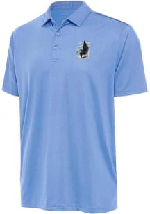 Antigua Minnesota United FC Mens Light Blue Ellipse Short Sleeve Polo