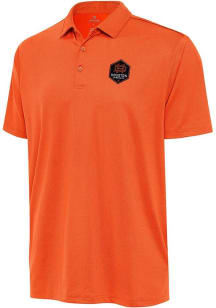 Antigua Houston Dynamo Mens Orange Ellipse Short Sleeve Polo