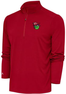 Phillie Phanatic  Antigua Philadelphia Phillies Mens Red Tribute Design Long Sleeve Qtr Zip Pullov..