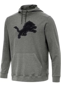 Antigua Detroit Lions Mens Black Cloud Long Sleeve Hoodie