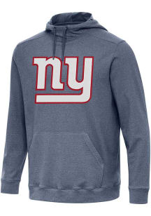 Antigua New York Giants Mens Navy Blue Cloud Long Sleeve Hoodie