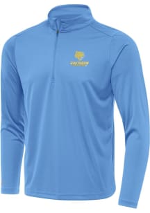 Antigua Southern University Jaguars Mens Light Blue Tribute Long Sleeve Qtr Zip Pullover