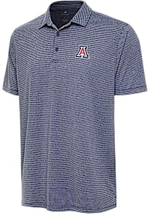 Antigua Arizona Wildcats Mens Navy Blue Scheme Short Sleeve Polo