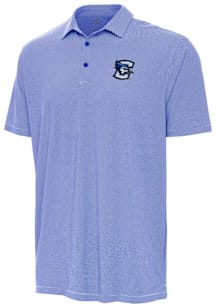 Antigua Creighton Bluejays Mens Blue Twine Short Sleeve Polo