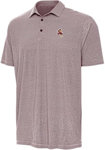 Antigua Arizona State Sun Devils Mens Maroon Twine Short Sleeve Polo