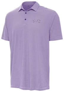 Antigua TCU Horned Frogs Mens Purple Twine Short Sleeve Polo