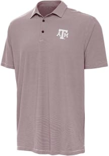 Antigua Texas A&amp;M Aggies Mens Maroon Twine Short Sleeve Polo