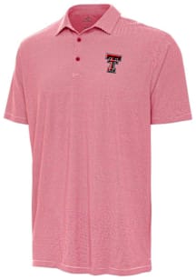 Antigua Texas Tech Red Raiders Mens Red Twine Short Sleeve Polo