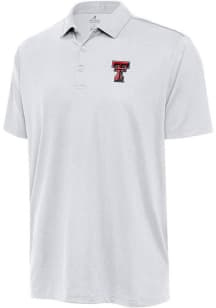 Antigua Texas Tech Red Raiders Mens White Ellipse Short Sleeve Polo