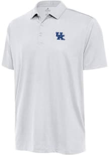 Antigua Kentucky Wildcats Mens White Ellipse Short Sleeve Polo