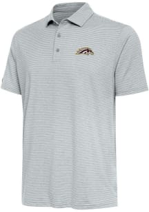 Mens Western Michigan Broncos Grey Antigua Scheme Short Sleeve Polo Shirt