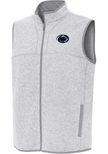 Mens Penn State Nittany Lions Grey Antigua Fortune Vest