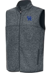 Antigua Kentucky Wildcats Mens Charcoal Fortune Sleeveless Jacket
