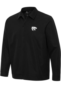 Mens K-State Wildcats Black Antigua Pivot Light Weight Jacket