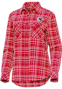 Antigua Kansas City Chiefs Womens Perfect Long Sleeve Red Dress Shirt