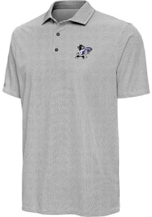 Mens K-State Wildcats Black Antigua Pave Short Sleeve Polo Shirt