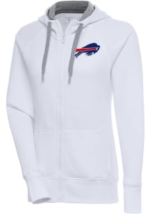 Antigua Buffalo Bills Womens White Victory Long Sleeve Full Zip Jacket