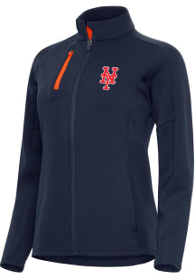 Antigua New York Mets Womens Navy Blue Generation Light Weight Jacket