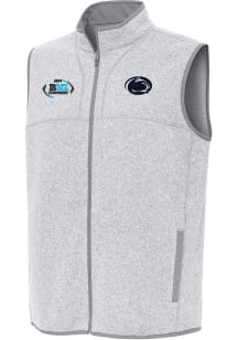 Antigua Penn State Nittany Lions Mens Grey 2024 Big Ten Football Fortune Sleeveless Jacket
