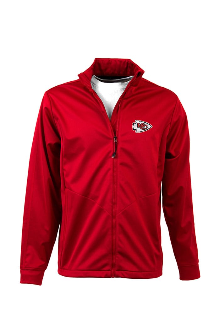 Antigua Kansas City Chiefs Mens Black Golf Medium Weight Jacket