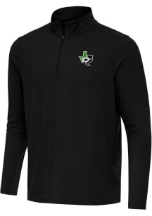 Antigua Dallas Stars Mens Black Intent Long Sleeve Qtr Zip Pullover