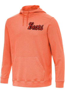 Antigua Chicago Bears Mens Orange Cloud Long Sleeve Hoodie